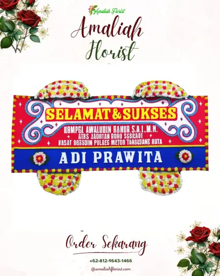Papan Bunga Ucapan Selamat Sambigede