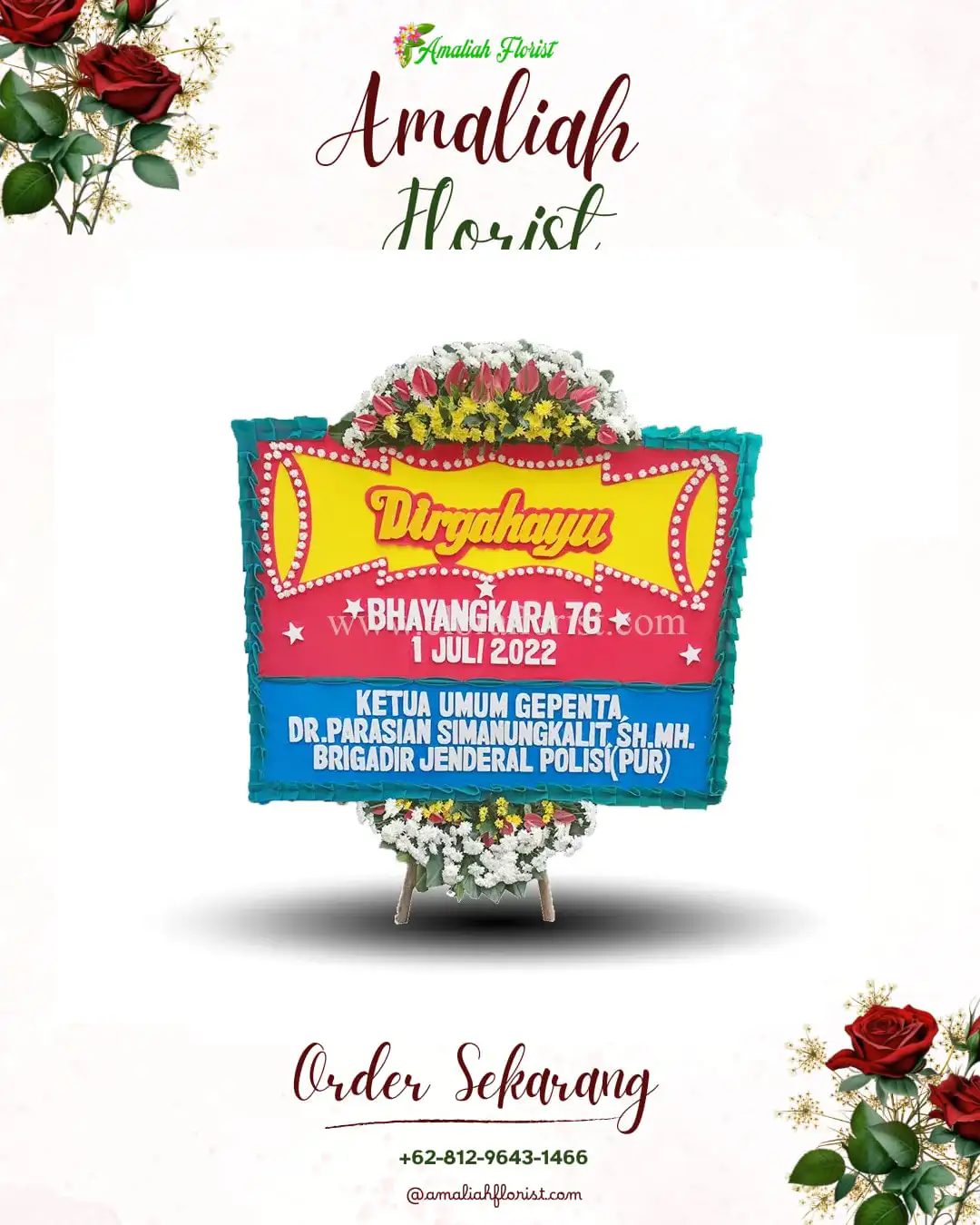 Papan Bunga HUT Ulang Tahun Sambigede